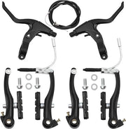 Kit di freni universale per bicicletta - 20 delig con freni a disco MTB anteriori e posteriori - Sostituzione del sistema frenante per biciclette da lavoro