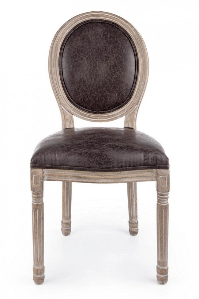 Set 2 Sedie 48x46x96h cm Mathilde Dark
