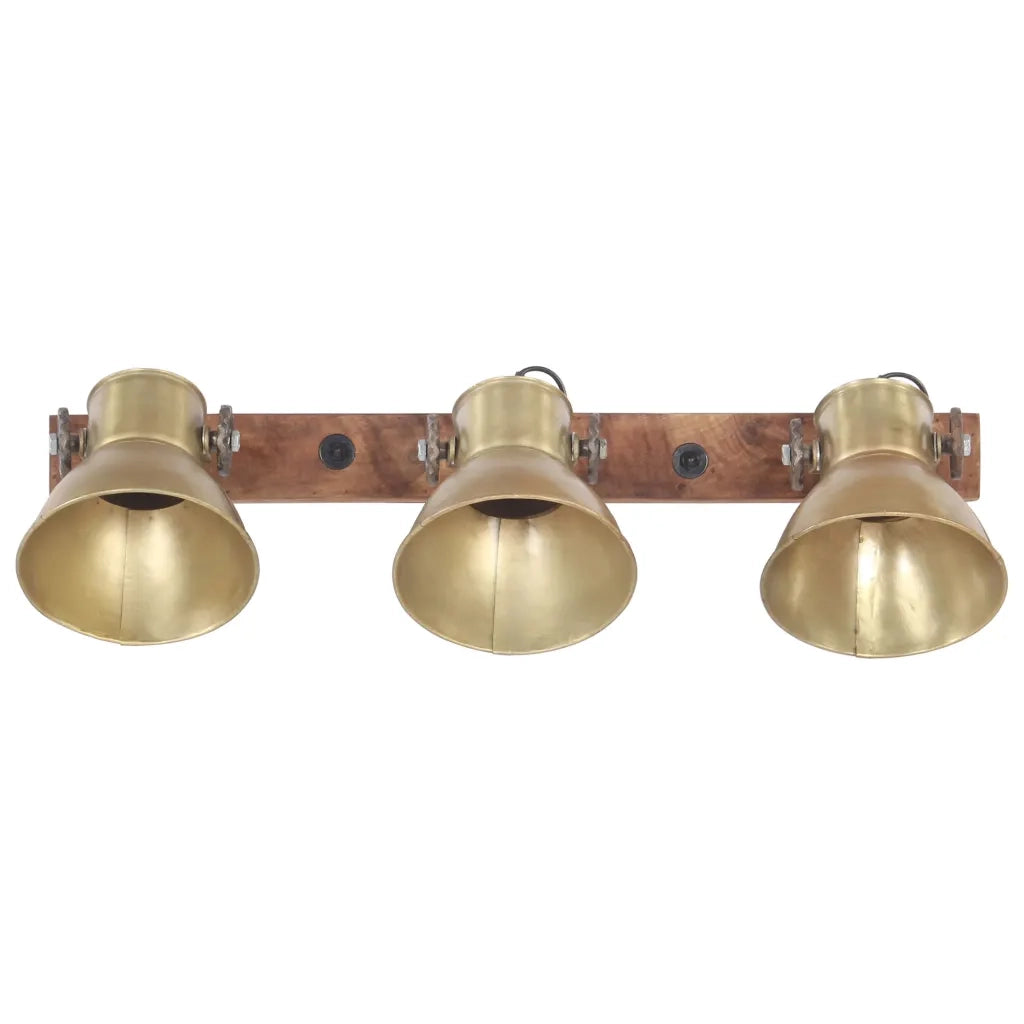 Lampada da Parete Stile Industriale Ottone 65x25 cm E27 CFW3861316