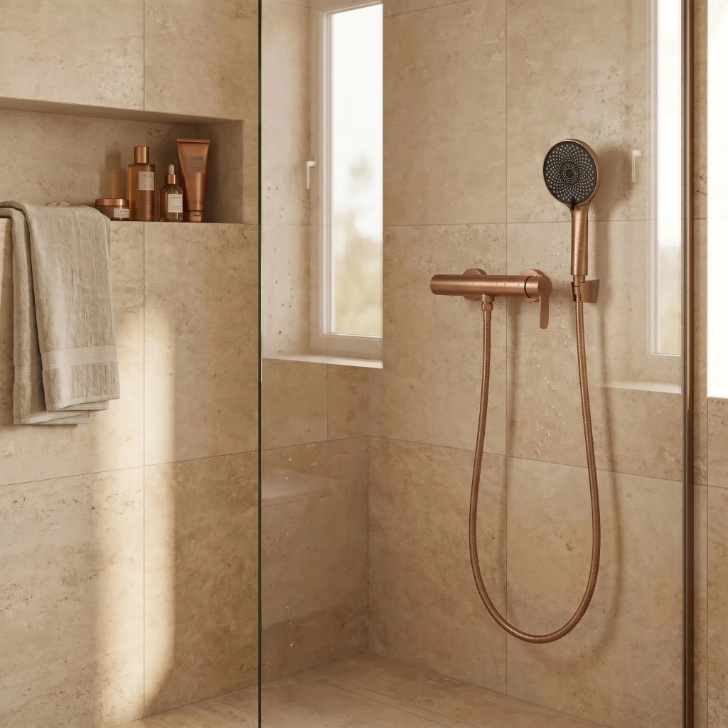 Rubinetto Doccia Rea Arcos Brush Copper