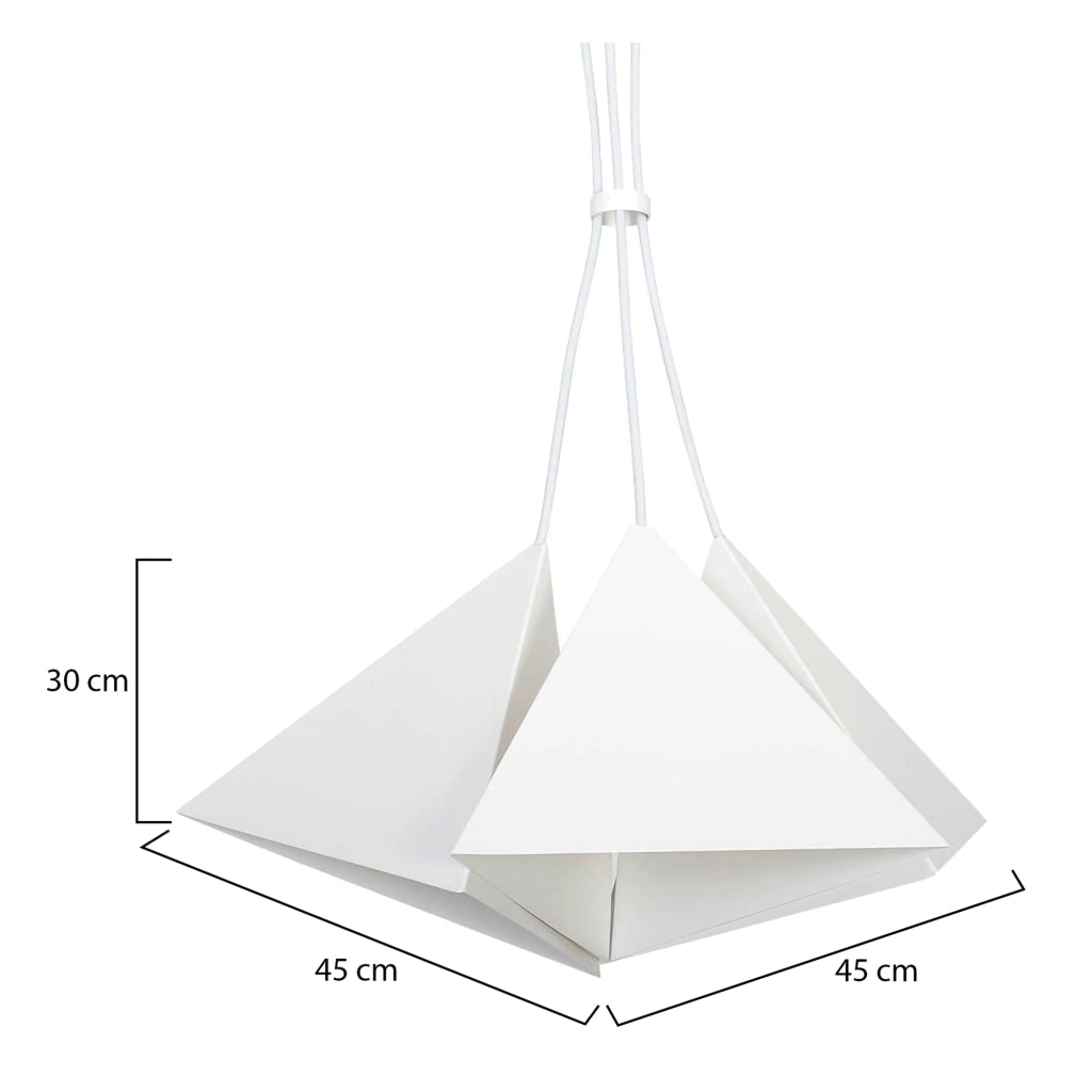 Busso, Lampada a Sospensione, Bianco