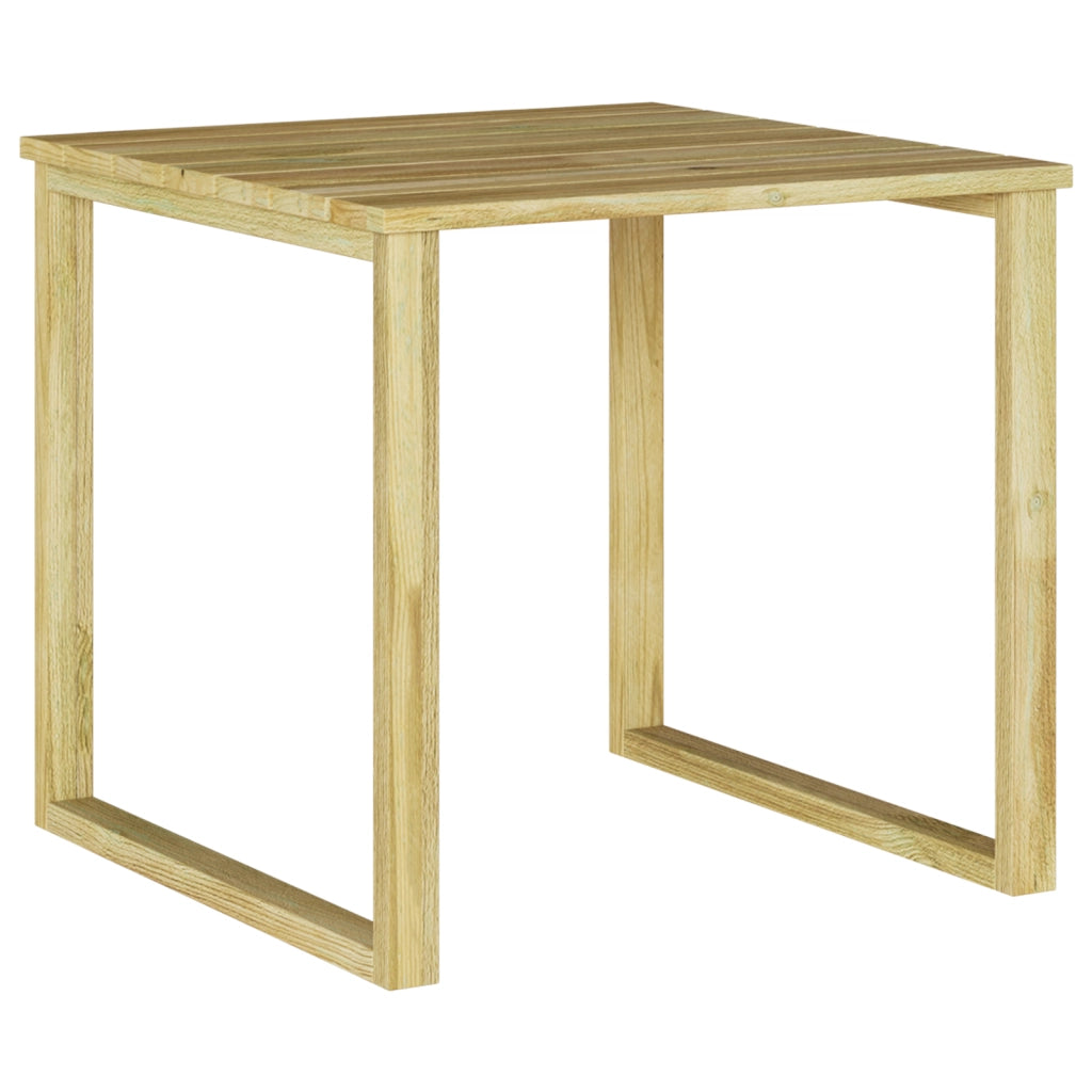 Tavolo da lettino 50.5x50.5x46 cm in legno di pino impregnato