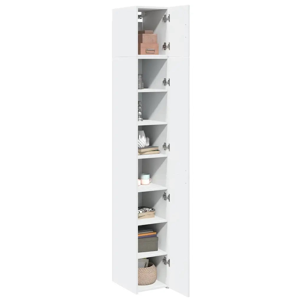 Mobile Sottile Bianco 30x42,5x225 cm in Truciolato CFW3567968