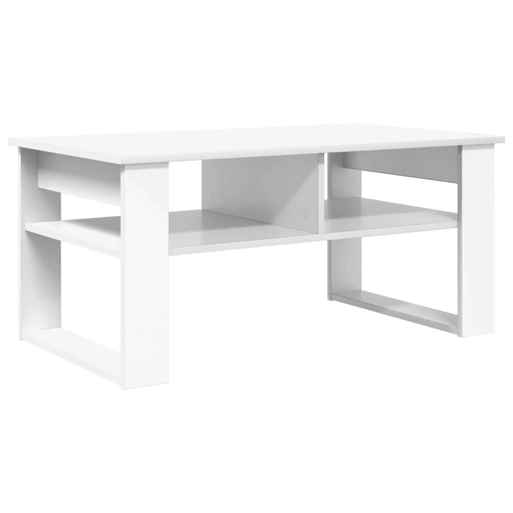 Tavolino da salotto | Tavolino da caff¨¨ | Tavolino da Soggiorno Bianco 96 x 54 x 44 cm Legno multistrato