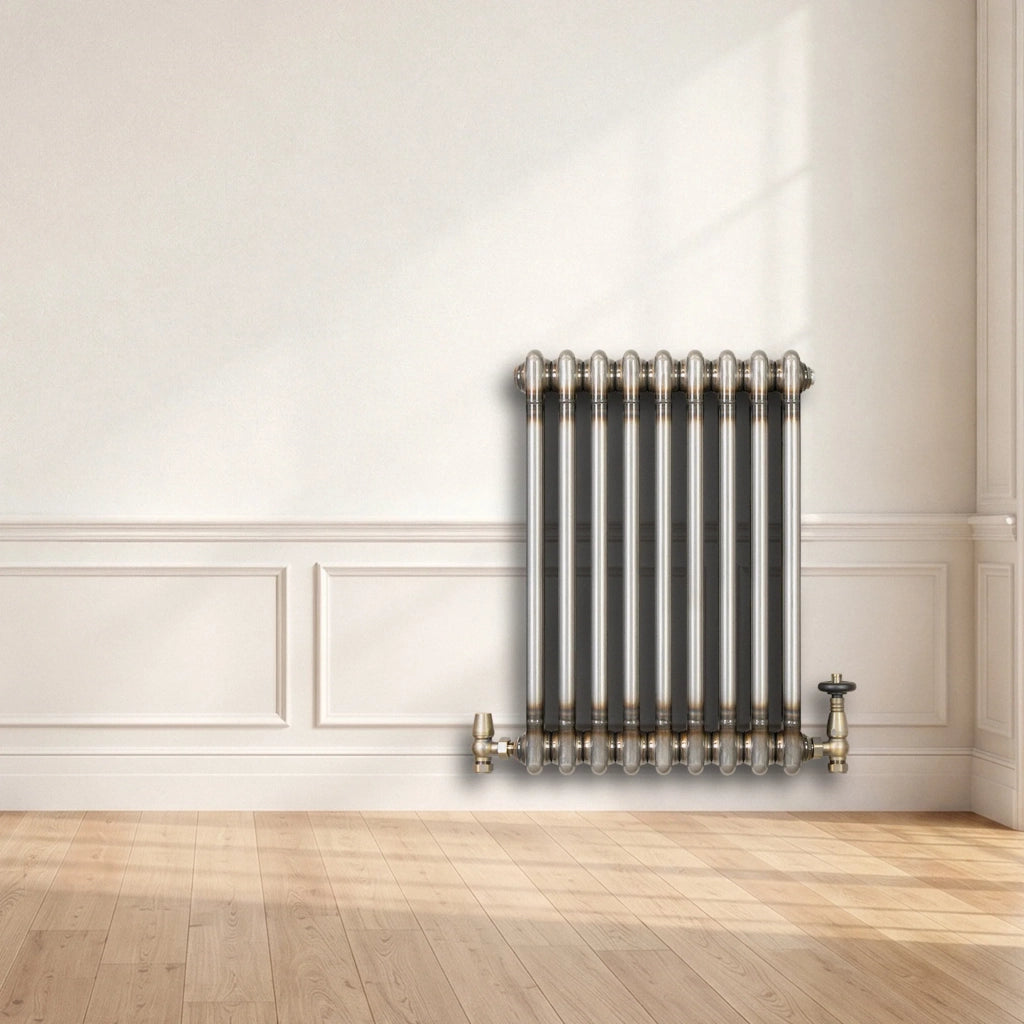 Radiatore 2 Colonne Orizzontale Metallo Grezzo 600x425 mm