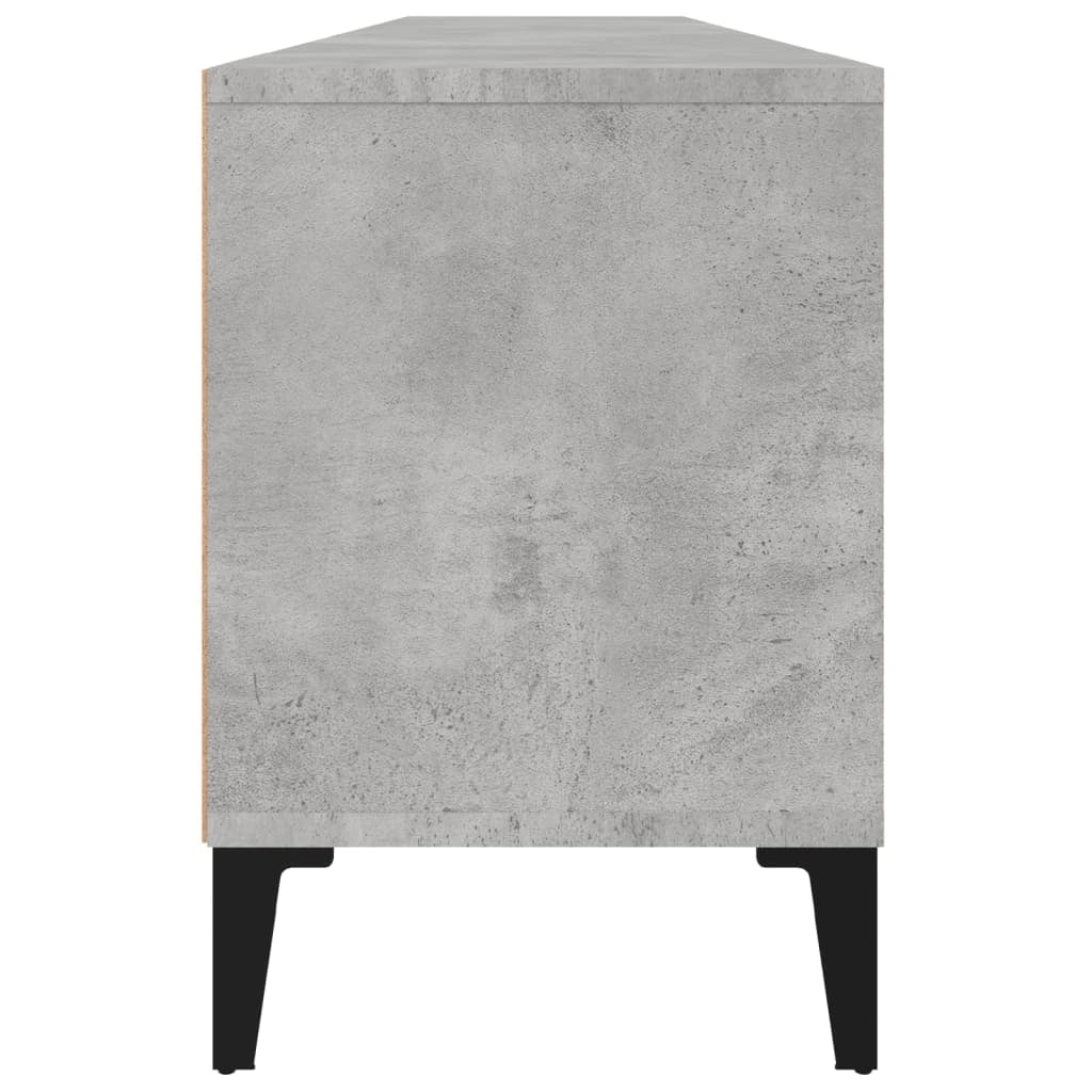 Mobile TV multimediale mensola TV credenza TV per sala da pranzo soggiorno camera da letto 150 x 30 x 44,5 cm legno ingegnerizzato grigio 02_0025972