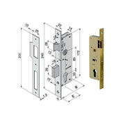 Serratura Inf.Legno 015.80.00.0 Welka
