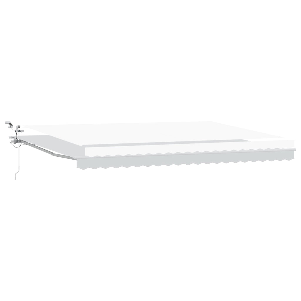 Tenda Retrattile Automatica  con LED Bianca 500x350 cm