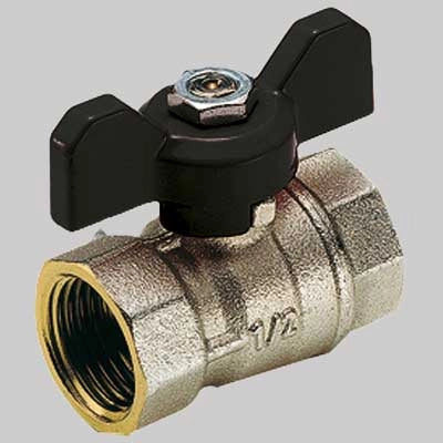 VALVOLA A SFERA PASSAGGIO STANDARD FF A FARFALLA  3/4 PN 30     TIEMME