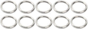 Set di sostegni per anelli 10 pezzi - diametro interno 12 mm - diametro esterno 15 mm - acciaio inossidabile - duraturo - ampio utilizzo - sostegni di distanza