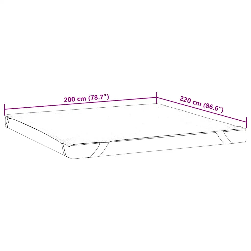 Coprimaterasso Bianco 200x220 cm Impermeabile