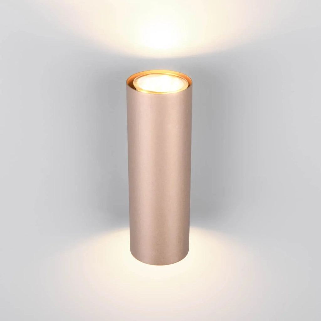 LÚZETE - APPLIQUE DA PARETE 2 LUCI BIDIREZIONALE METALLO COFFEE/GRIGIO GU10 GRAFTON