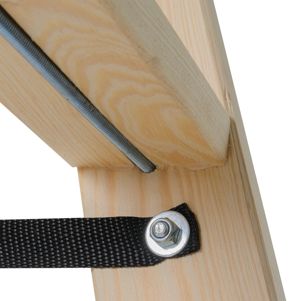 Scala da pittore in legno KADAX, 7 gradini, pieghevole, a doppia faccia