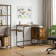 Scrivania con Spazio di Archiviazione Rovere Fumo 8007998