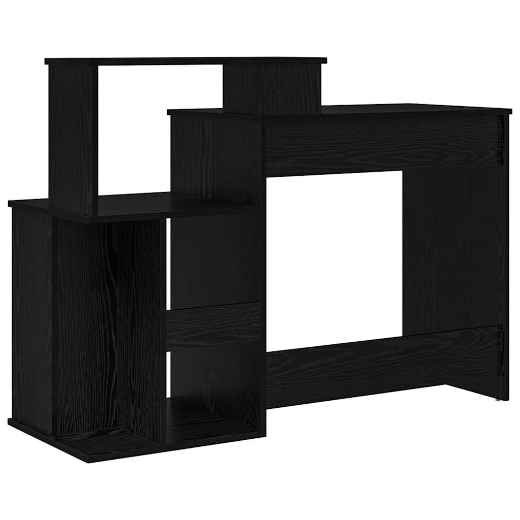 Scrivania Rovere Nero 120,5 x 44 x 88,5 cm Legno multistrato 869475