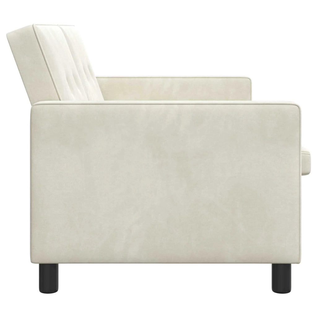 Divano letto | Sof¨¤ letto | Letto singolo Crema Tessuto