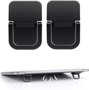 Supporto per Laptop Pieghevole - 2 Pezzi - Supporto per Laptop Mini Invisibile - Supporto per Laptop Mini Autoadesivo per Scrivania Computer Tastiera Notebook in Nero