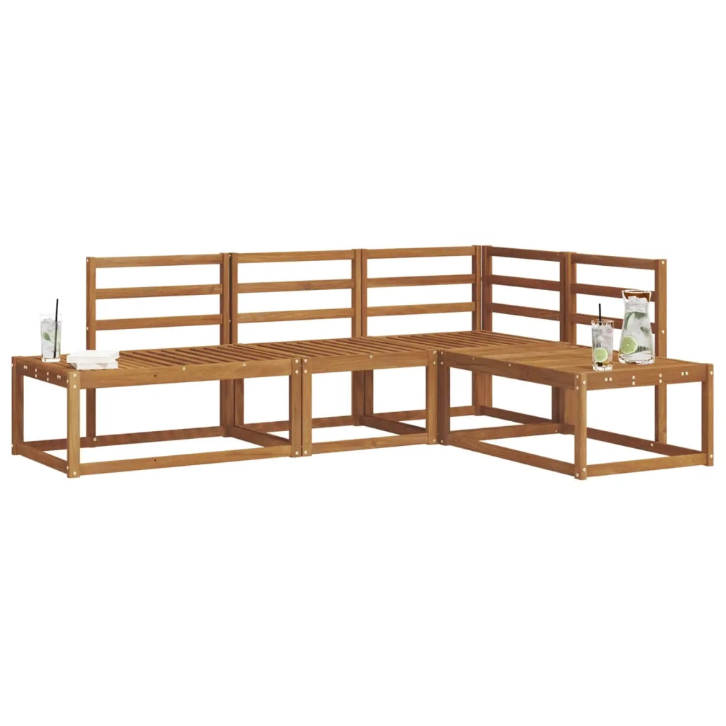 Set di divani da esterno 4 Pezzo Naturale 3366947