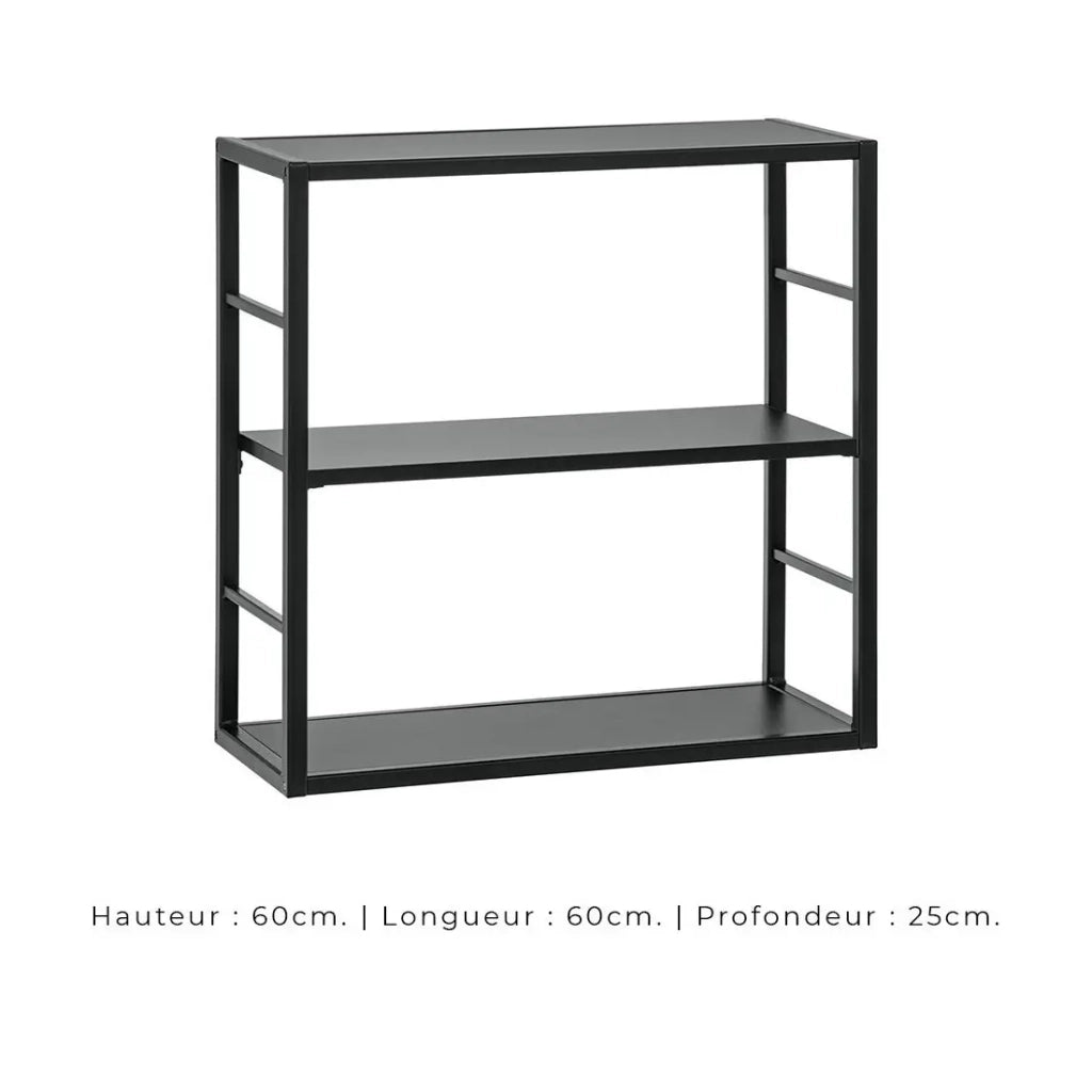 Set di mobili da salotto in stile industriale SWITCH M5. Colore nero.