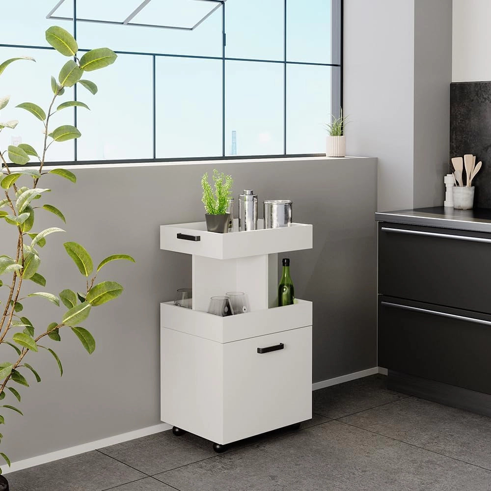 Hausbar - Scaffale per bibite, con porta arrotolabile