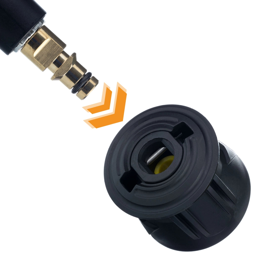 Tubo Alta Pressione 15m di Ricambio compatibile con Idropulitrice Kärcher K2–K7 – Click Connect, Nylon, 200 Bar, 60°C