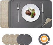 Piastoli in Lederlook - Impermeabili - 6 set - Pelle Artificiale - 43 x 30 cm