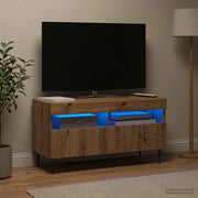 Mobile TV LED Rovere Artigianale Legno ingegnerizzato 897004