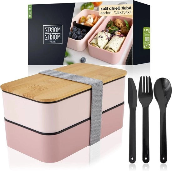 Bento Box per Bambini - Scatola di pranzo ideale con contenitori per la scuola, il lavoro e la strada