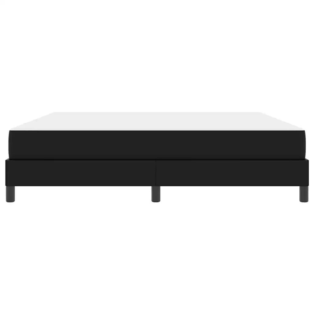 Struttura del letto con materasso Nero 180 x 200 cm Tessuto