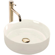 Lavabo Da Appoggio Rea Sami Ecru Shiny