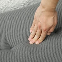 Panca Fondo Letto a Trapunta in Tessuto Effetto Velluto a Coste e Acciaio, 100x36x45 cm, Grigio