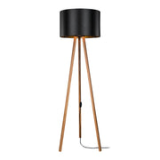 Lampada da terra lampada a treppiede altezza 136 cm attacco E27 bambù/nero 03_0007273