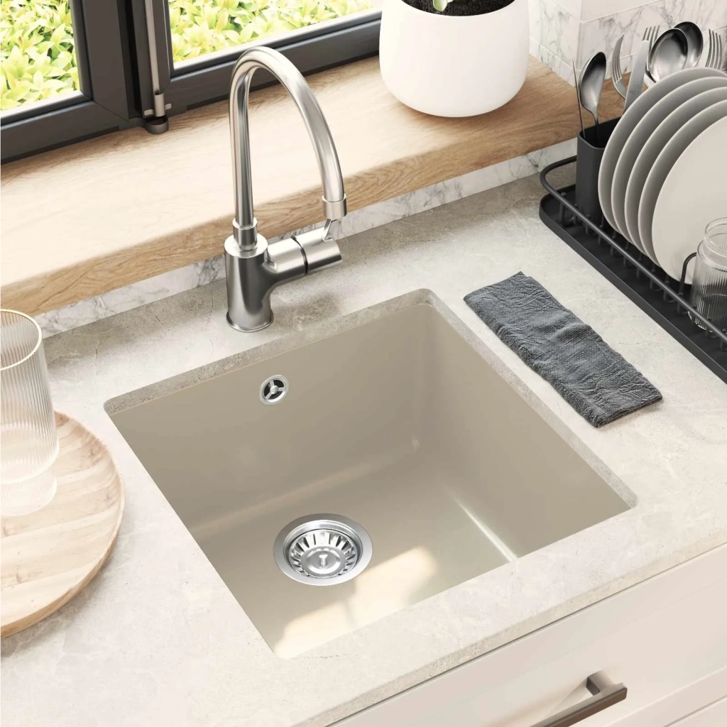 Lavello Beige 430 x 460 mm 80% Quarzo e 20% Resina CFW4237576