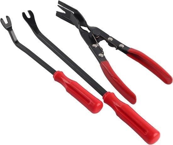 Kit di rimozione clip Klinknagels 3 pezzi con strumento di rimozione Tang per auto porta e pannelli.