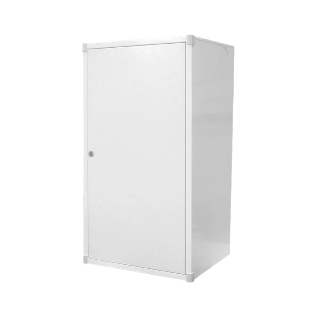 COPRISCALDINO UNIVERSALE IN LAMIERA PREVERNICIATO BIANCO - DIM:(HXLXP)= 87X50X35 CM  - CIE