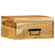 Comodini da Parete 2pz in Legno Massello di Acacia 4017457