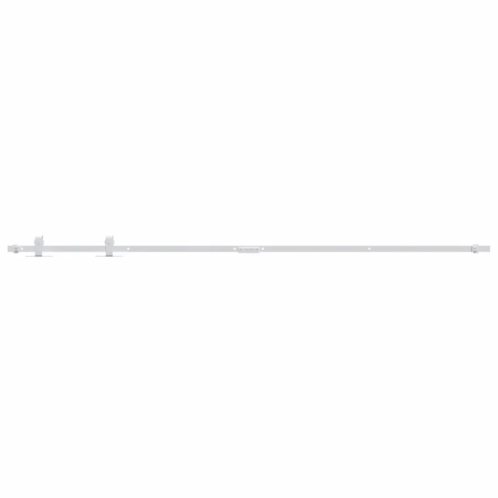 Kit Mini Anta Scorrevole in Acciaio al Carbonio Bianco 200 cm 151695
