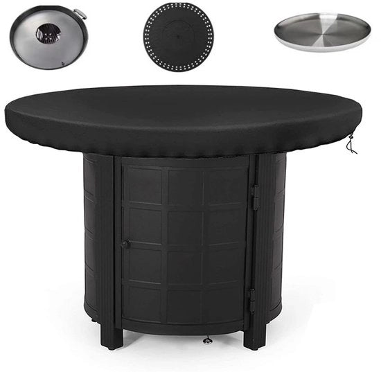 Hoes per caminetto, grill, resistente al fuoco, accessorio per caminetto con cordoncino elastico regolabile, impermeabile, neve, pioggia, polvere e foglia resistente (ø 80cm)