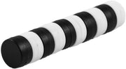 Magnetastico | Magnetici neodymium da 10x con rivestimento protettivo | Nero e bianco & dimensioni 12x6 mm | Piccoli magneti extra forti, magneti da ufficio | Mini magnetici per lavagne magnetiche, frigoriferi, lavagne bianche e pannelli di vetro