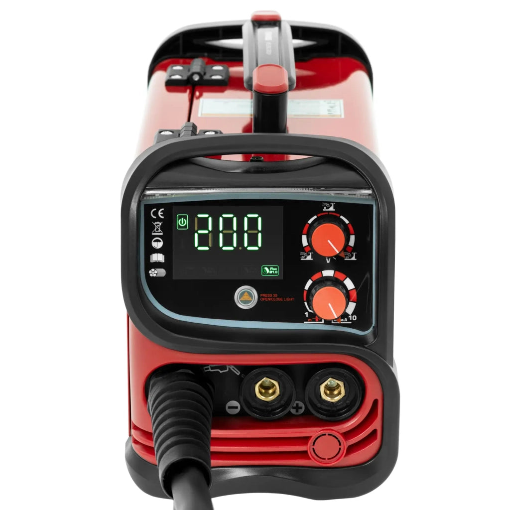 Saldatrice professionale MIG MAG 200 con ciclo di lavoro al 60% TIG LIFTARC MMA flusso in acciaio al carbonio rosso 14_0009678