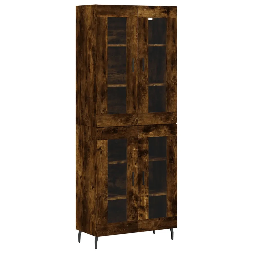 Credenza Rovere Fumo  69,5x34x180 cm in Legno Multistrato 3198294