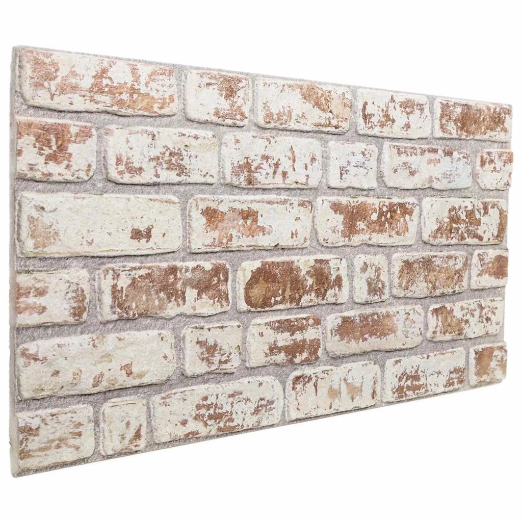 Pannelli da parete 10 pz Rosso e Bianco 100 x 50 cm CFW1380176