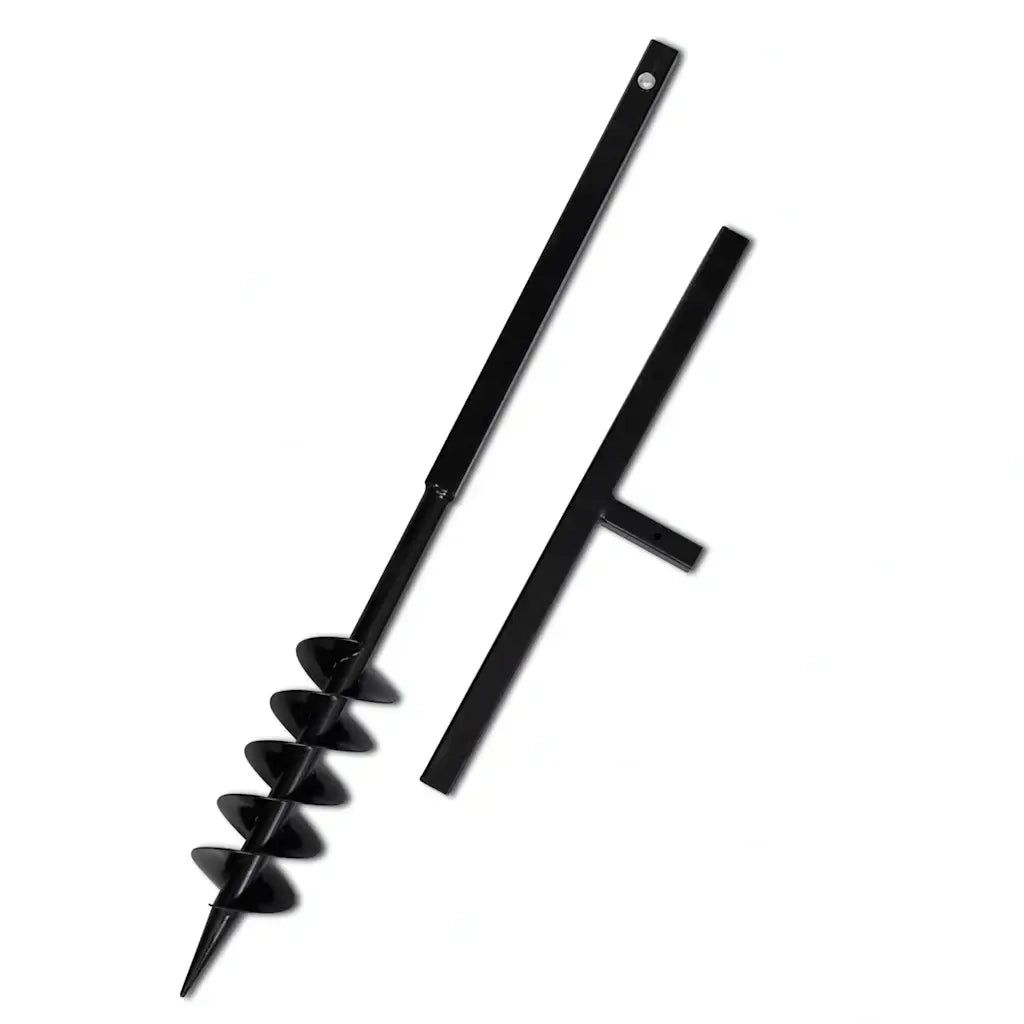 Trapano da Terra con Manico 100 mm Tubo di Prolunga Acciaio 5 m 270519