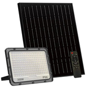 Trade Shop - Faro Led Da Esterno Con Pannello Solare 300w Ip66 Telecomando Luce Regolabile Sf319-300-3c -