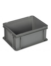 Cassa serie Europa 40x30 - H 17 cm - colore grigio - per uso industriale