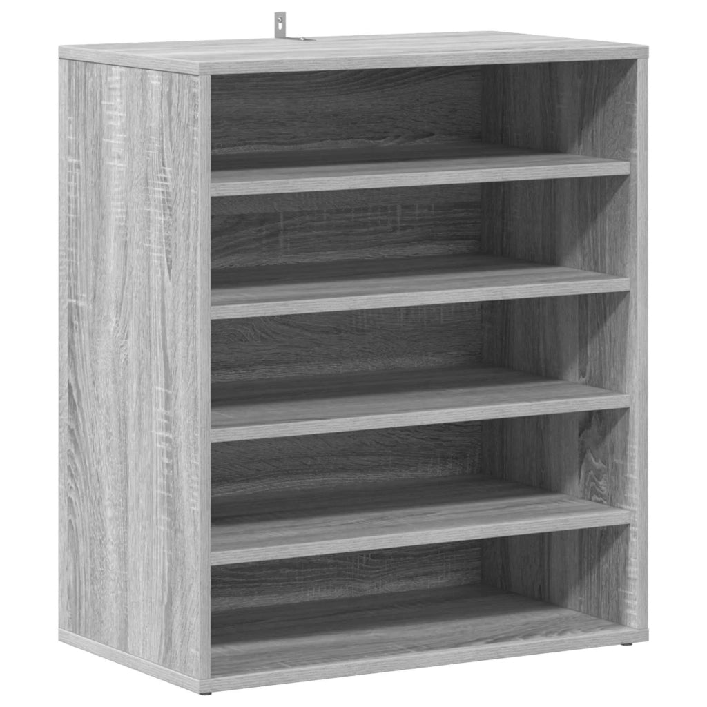 Scarpiera Grigio Sonoma 60x35x70 cm in Legno Multistrato 816015