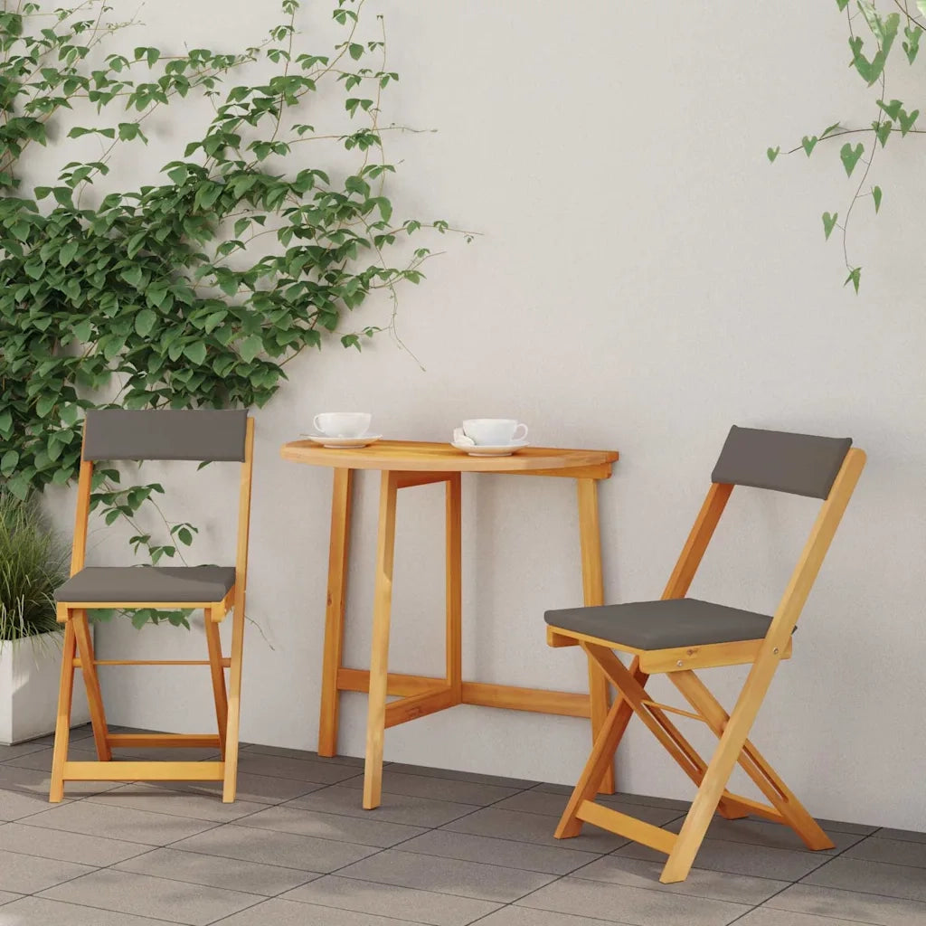 Set bistrot 3 pcs Olio Naturale Legno di Acacia Massello 4105508