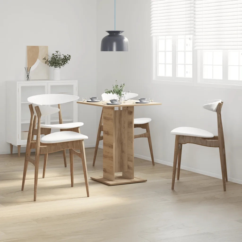 Tavolo da Bistrot Rovere Artigianale 60x60x75 cm in Truciolato