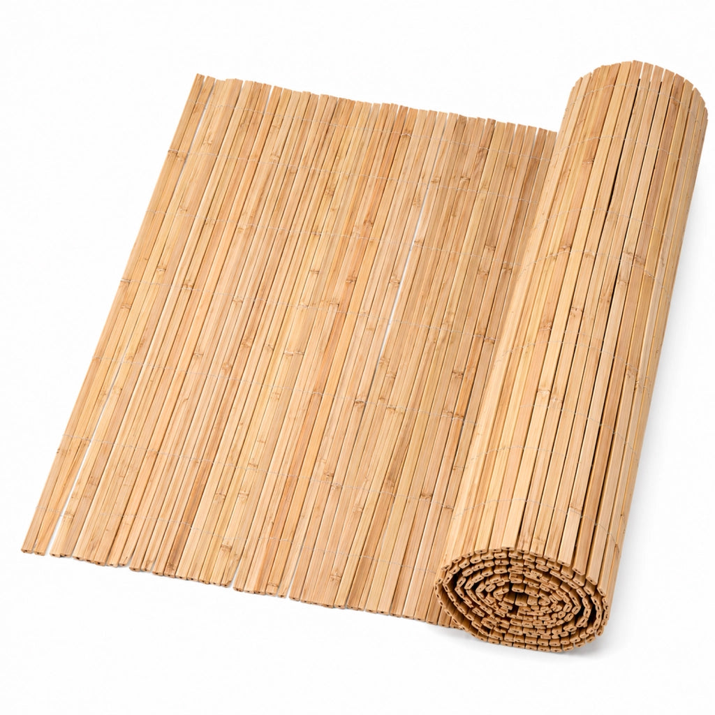Arella In Bamboo Naturale A Canna Spaccata Per Recinto Privacy E Frangivista Da Giardino Balcone Terrazza Con Filo Metallico 2 x 3 Metri