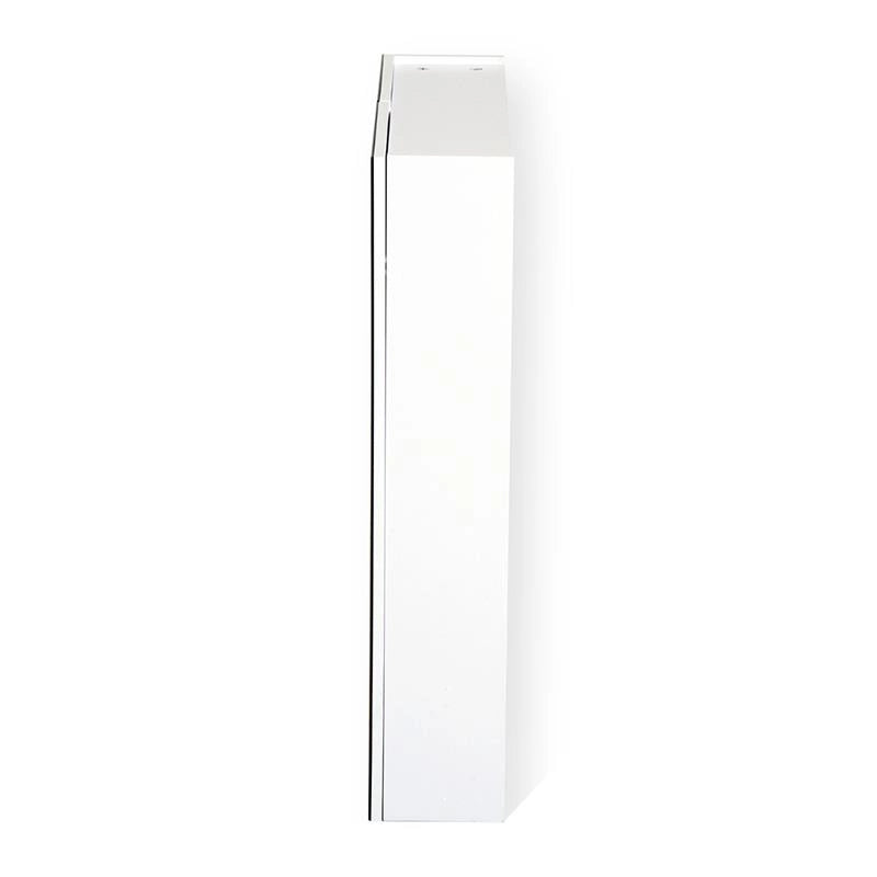 MOBILETTO PENSILE DA BAGNO CON 2 ANTE E SPECCHIERA IN MDF BIANCO 60 X 75 X 15CM